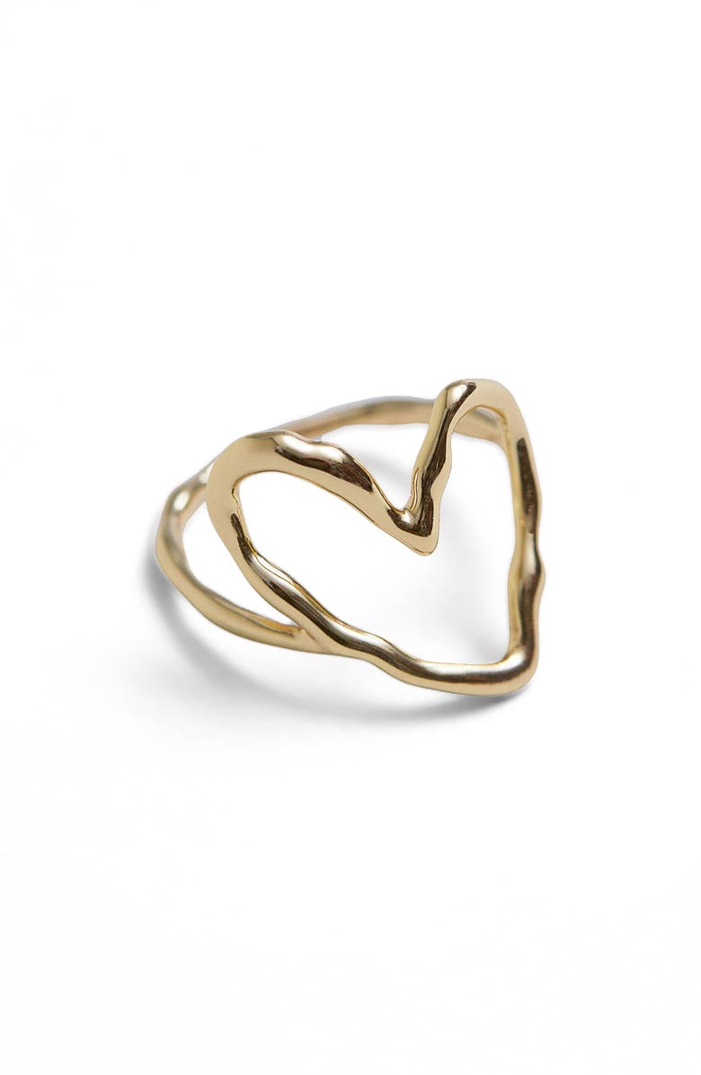 & Other Stories Caro Open Heart Ring, Main, color, 