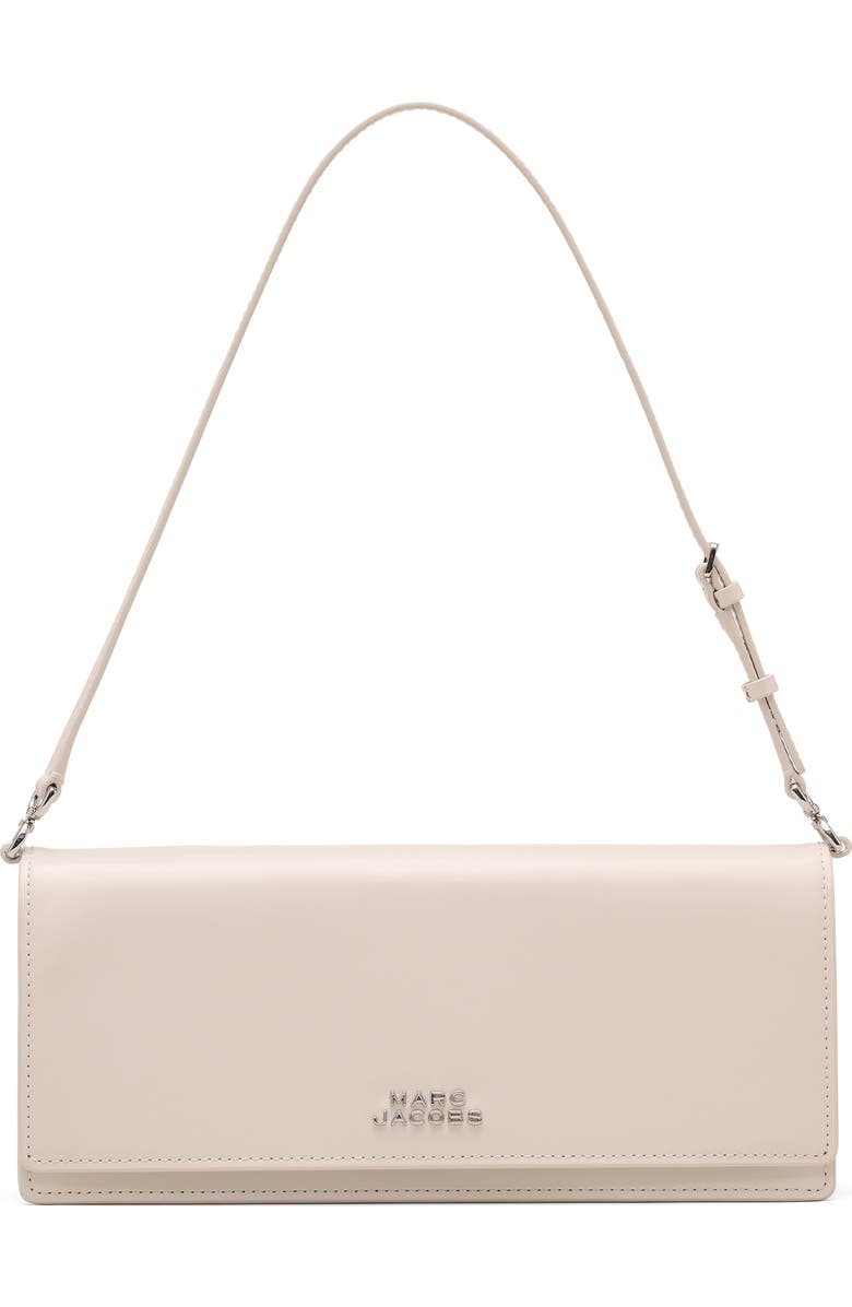 Marc Jacobs The Mirror Leather Shoulder Bag, Main, color, Cotton White