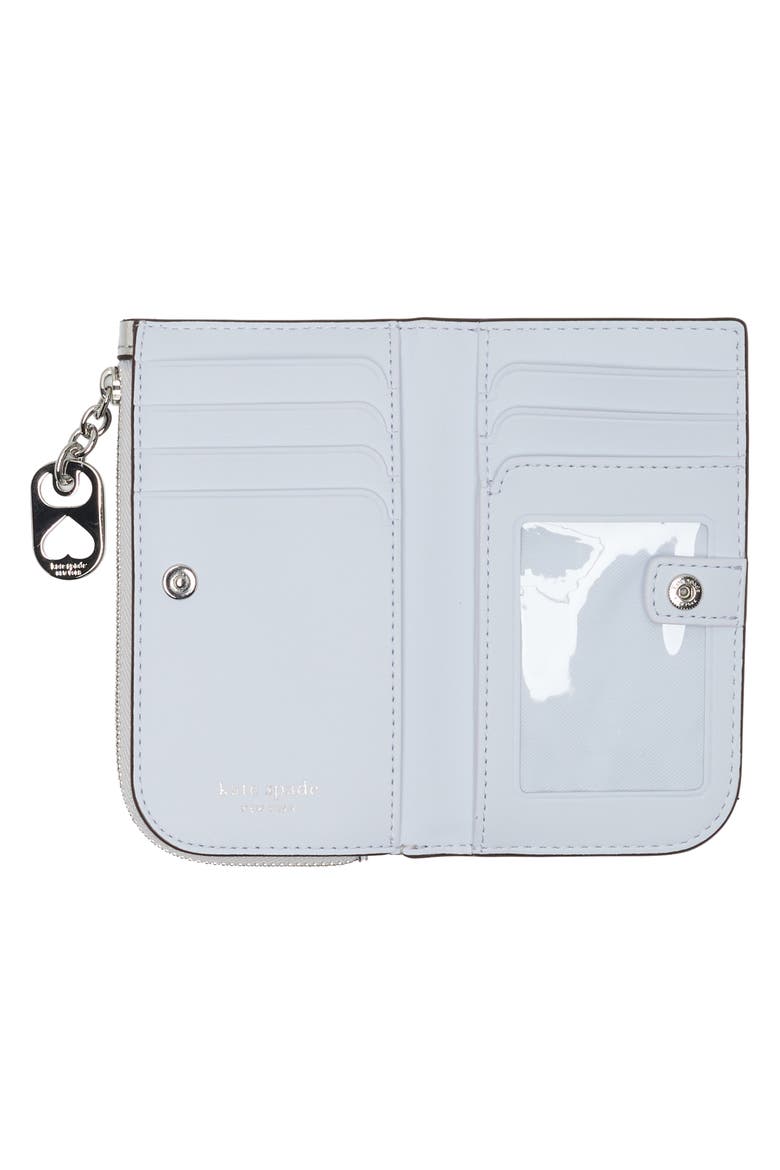 devon patent slim wallet, Alternate, color, SILVER