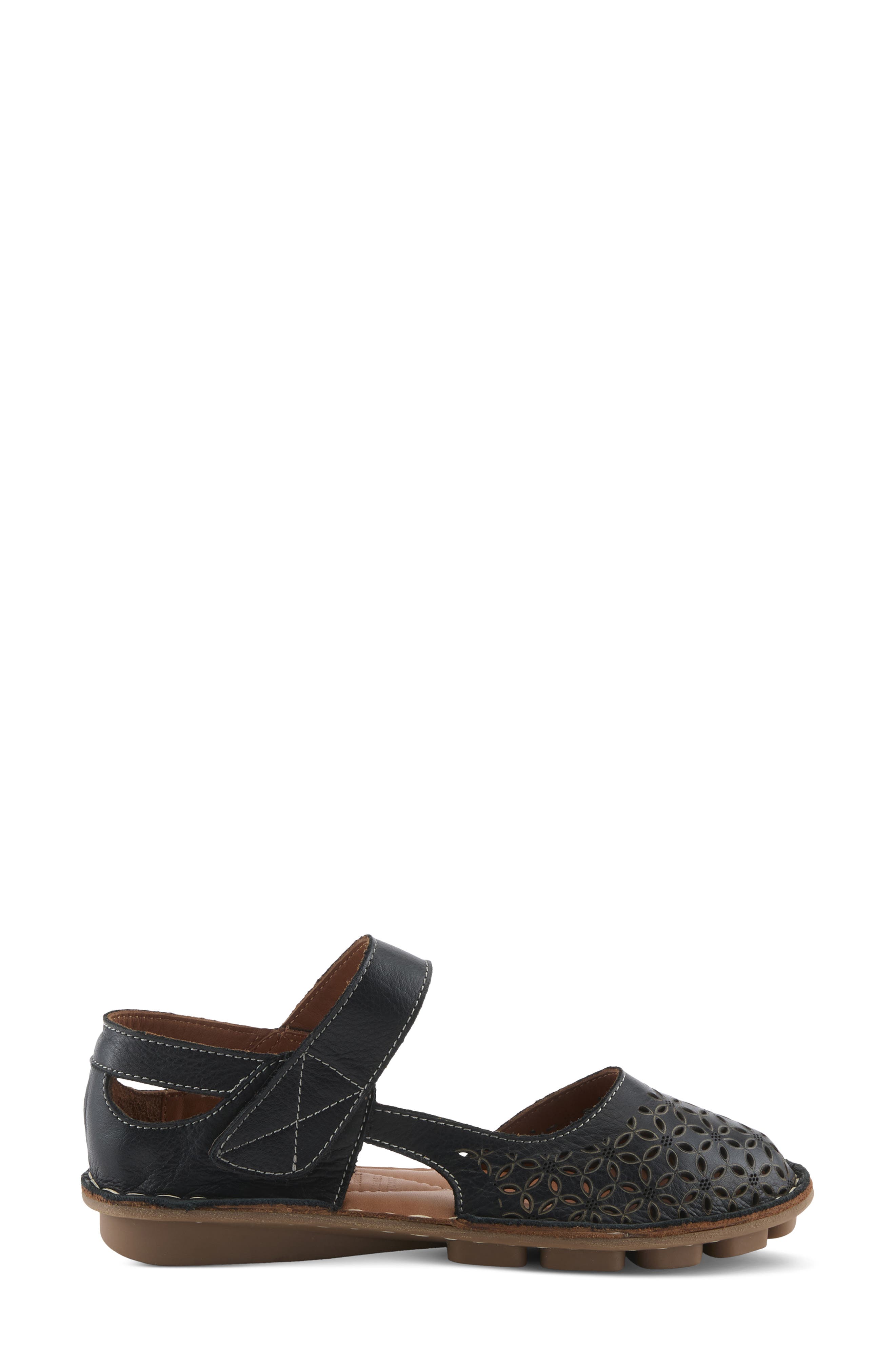 Spring Step Canoya Flat, Alternate, color, Black