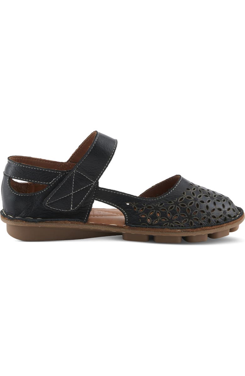 Spring Step Canoya Flat, Alternate, color, Black