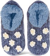 MeMoi Dasies Chenille Slipper Socks