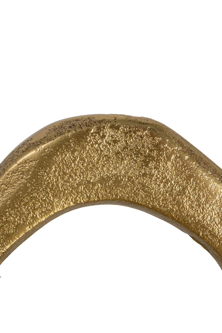 Gold Abstract Metal Figurine, Alternate, color, Gold