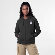 Champion Women's Champion Black Los Angeles Dodgers Powerblend Fleece Full-Zip Hoodie