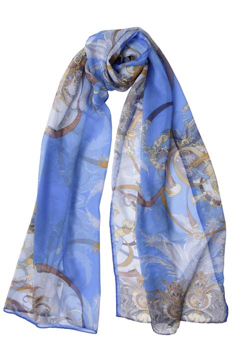 Alessandra - Long Sheer Silk Scarf for Women