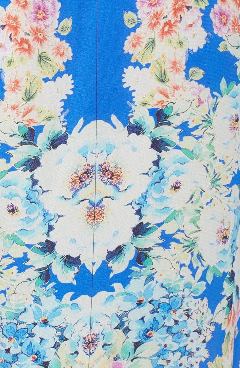 Charlie Jade Floral Print Racerback Silk Maxi Dress, Alternate, color,