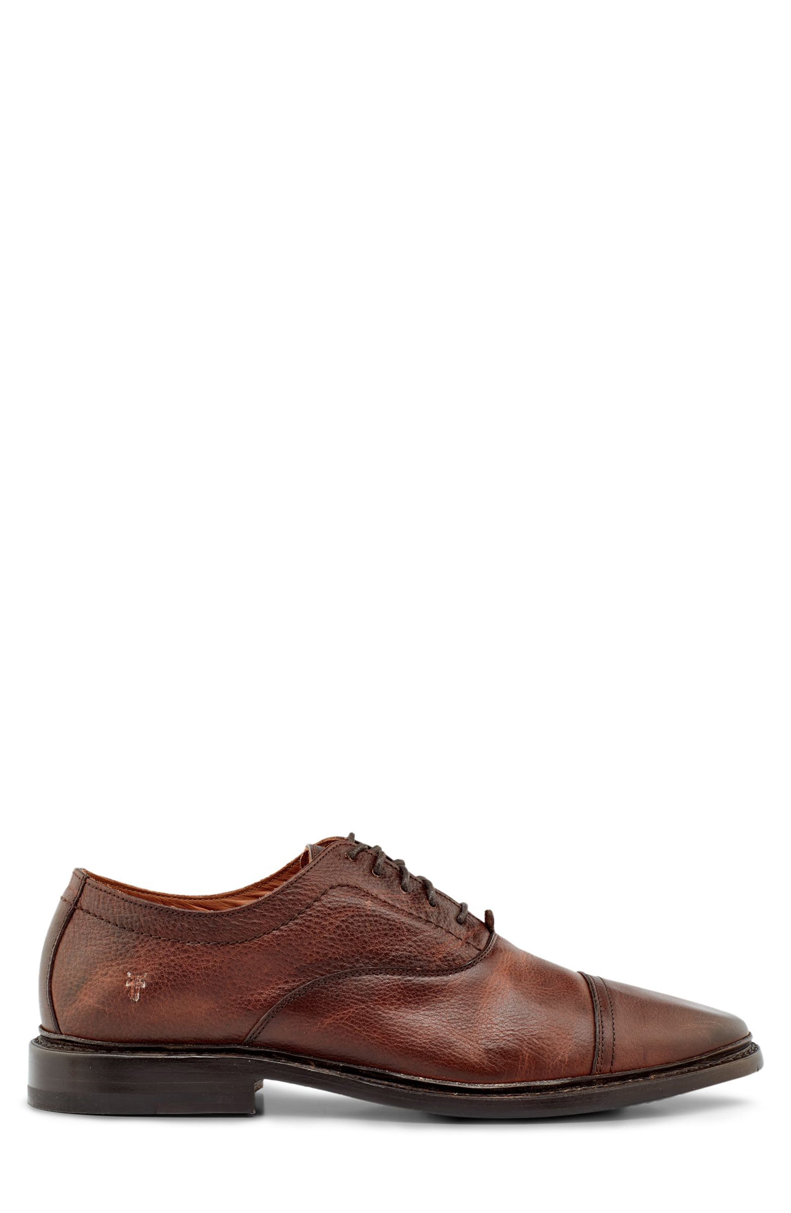 Frye Paul Bal Cap Toe Oxford, Alternate, color, Walnut