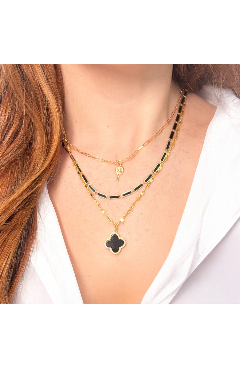 The Lovery Fine Jewelry Mini Gold Tennis Racket Charm, Alternate, color, Yellow Gold