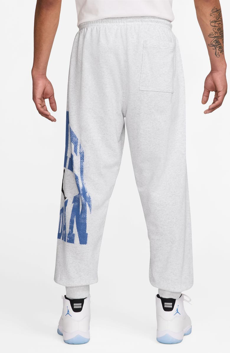 Jordan Brooklyn Collegiate Loose Fit Sweatpants, Alternate, color, Birch Heather/ Black