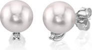 The Pearl Source Akoya Pearl & Diamond Sasha Earrings