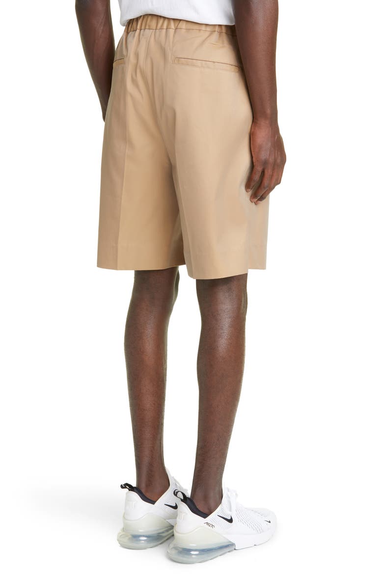 Oversize Cotton Twill Tech Shorts, Alternate, color, SHARK