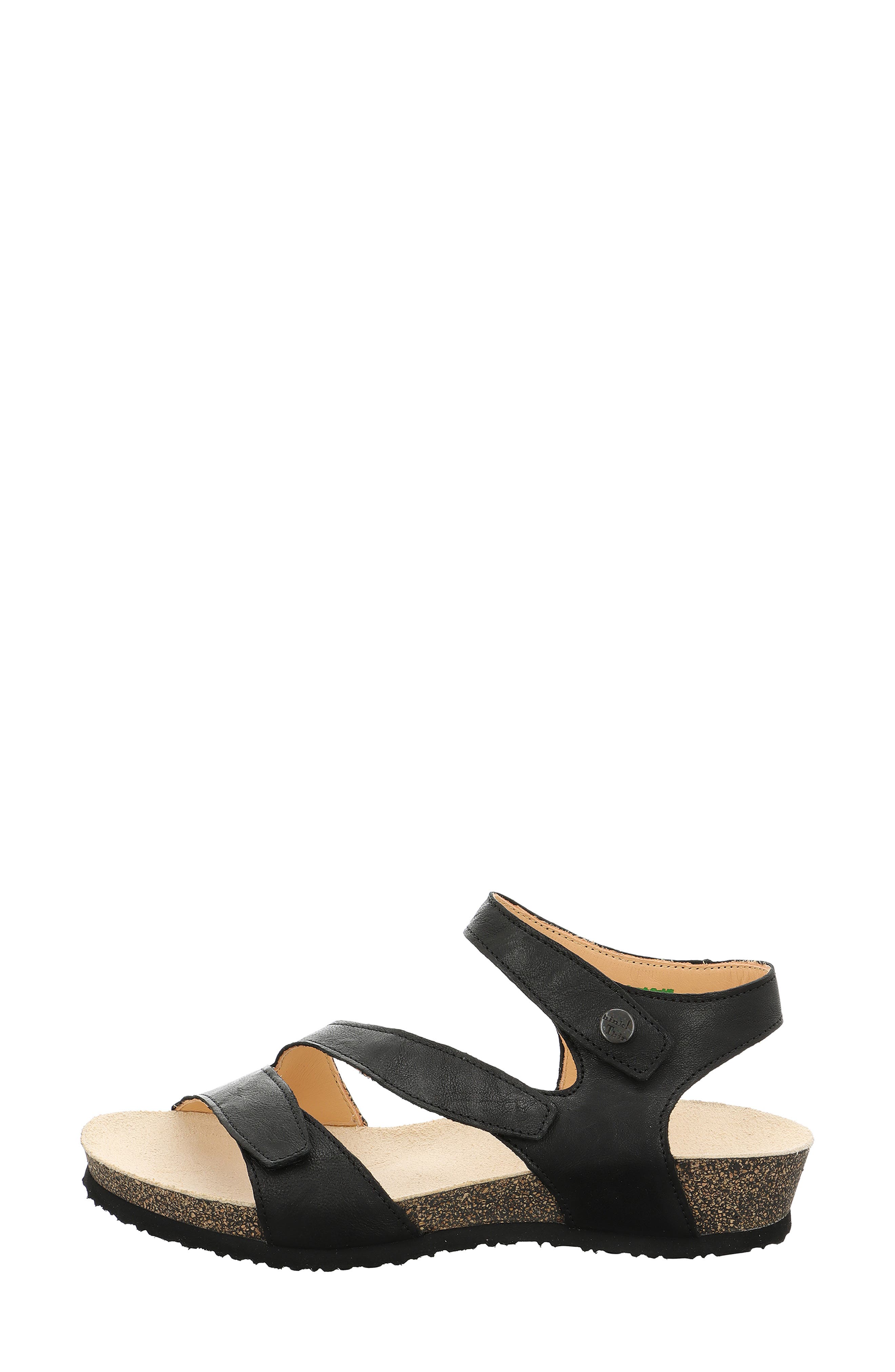 Think! Dumia Ankle Strap Sandal, Alternate, color, Black