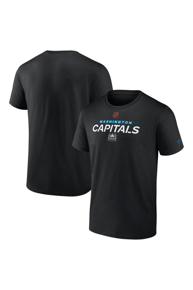 Men's Fanatics Branded Black Washington Capitals Special Edition 2.0 Authentic Pro T-Shirt, Main, color, Black