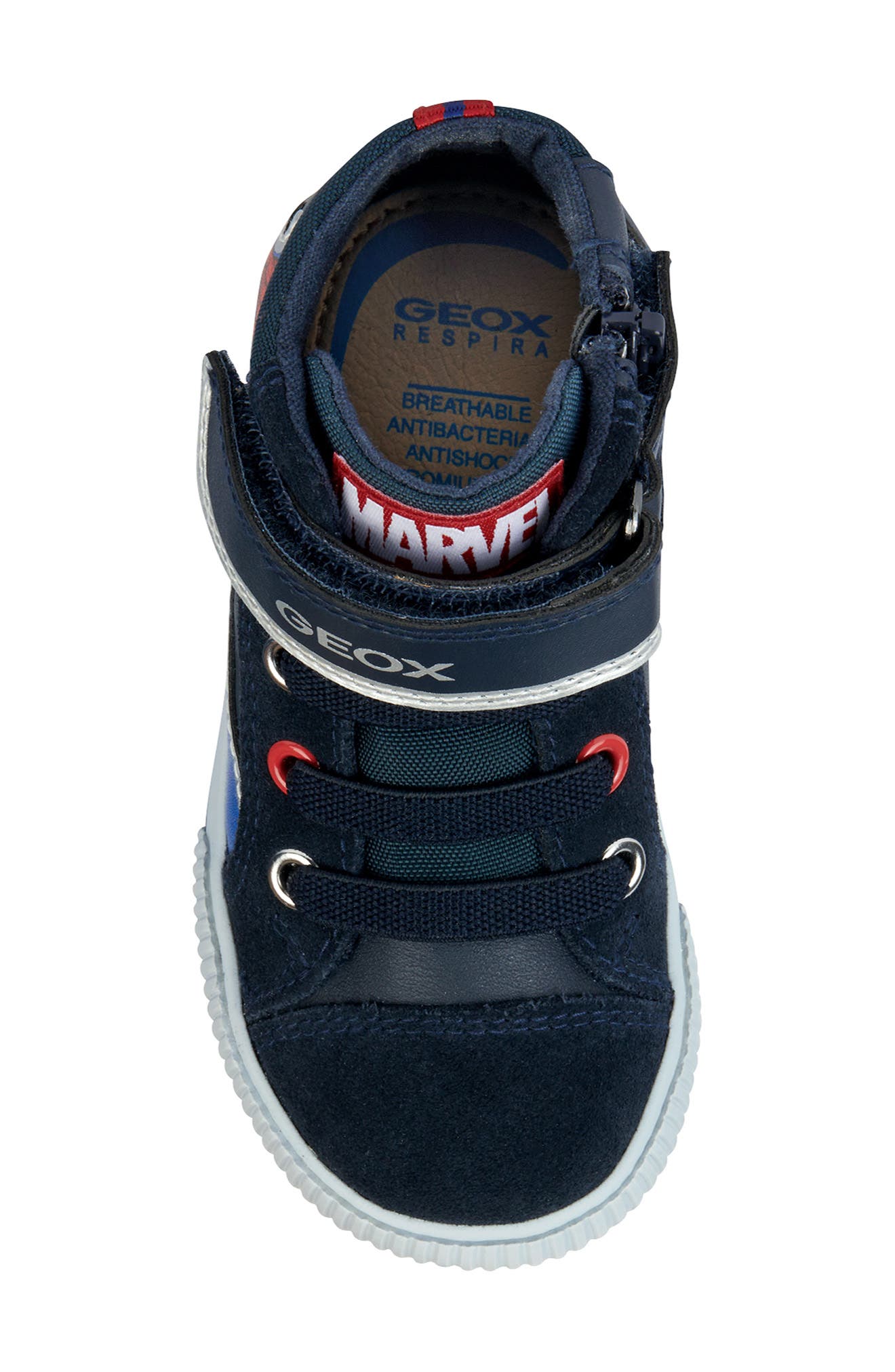 Geox Kids' Kilwi Spider-Man Sneaker, Alternate, color, 