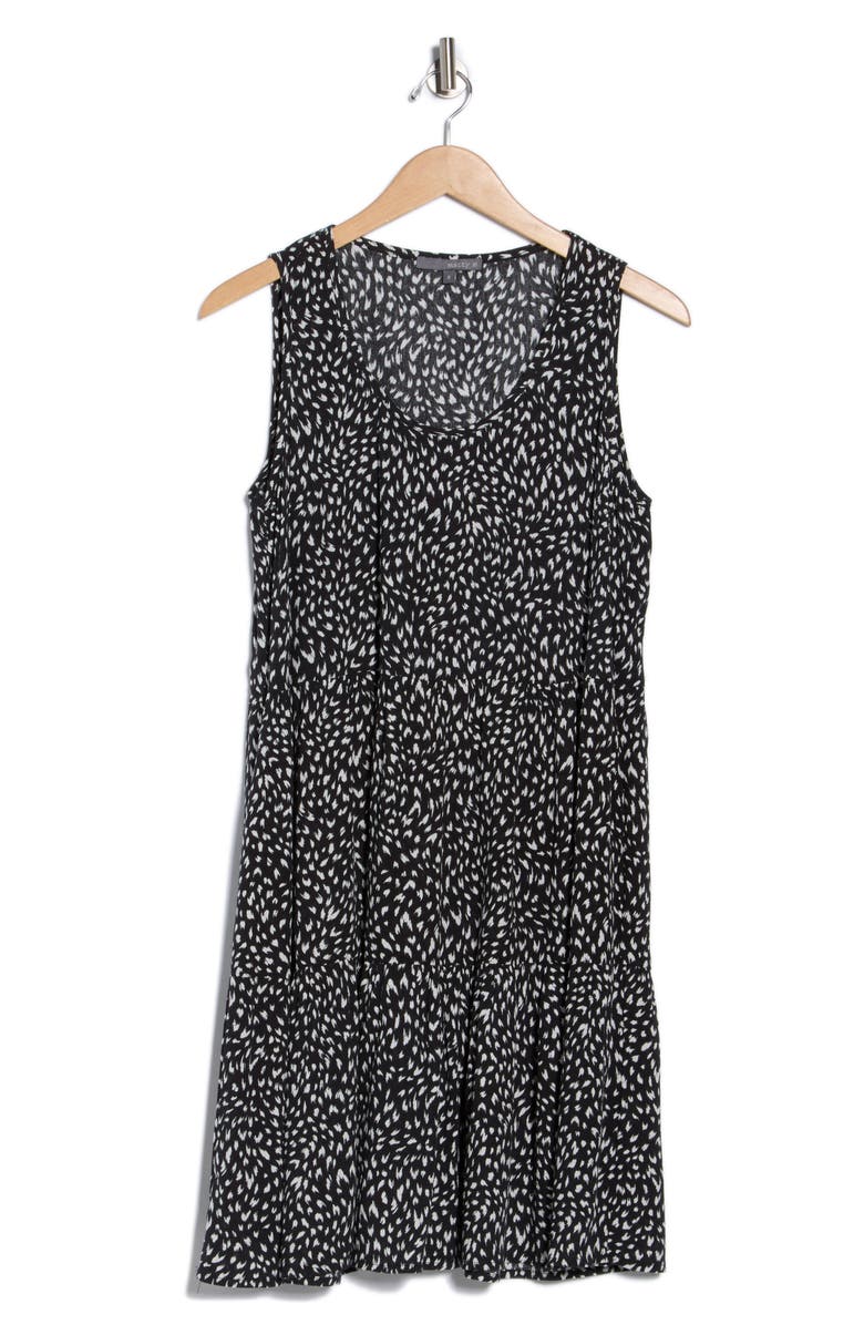 matty m. Sleeveless Tiered Dress, Main, color, Black
