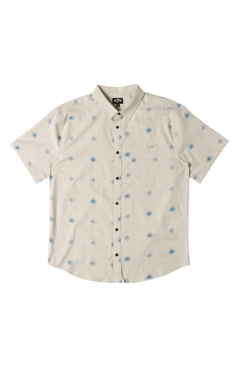 Billabong Kids' Sundays Cotton Button-Up Shirt, Main, color, 