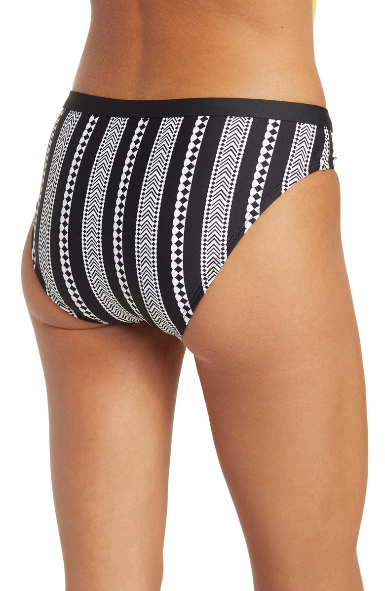 NEXT BY ATHENA Stripe Retro Bikini Bottoms, Alternate, color, 