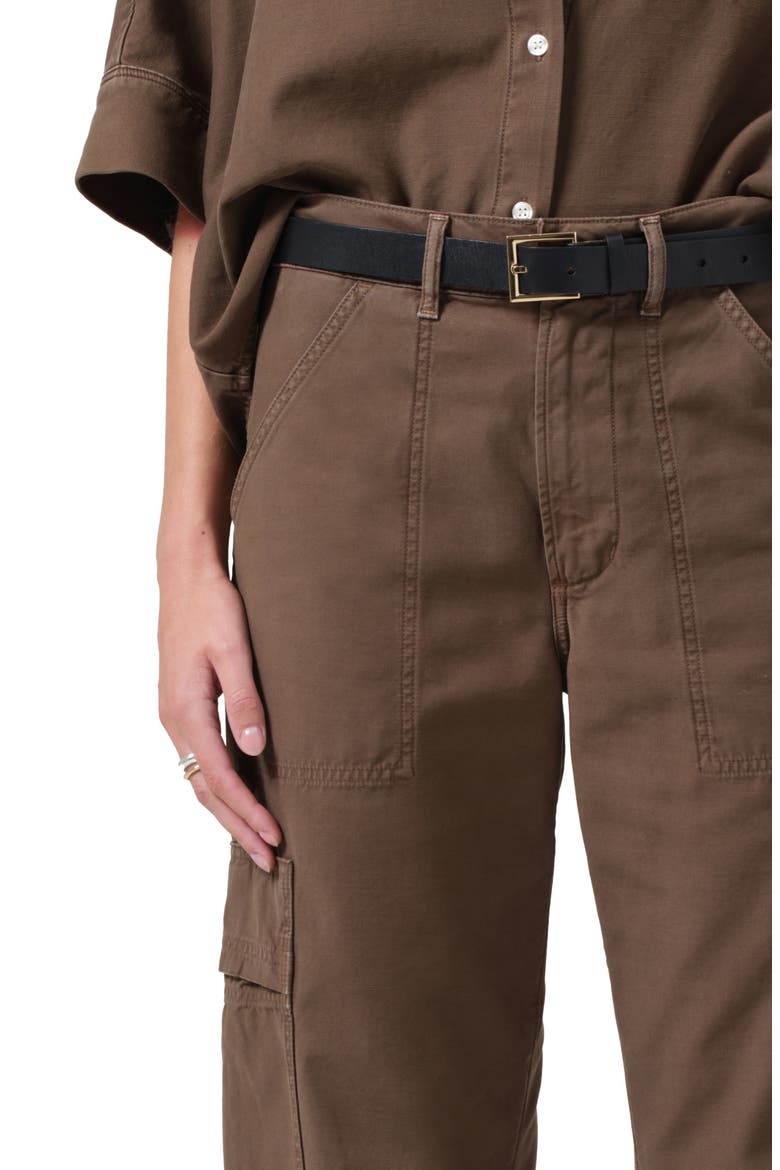 Marcelle Low Rise Barrel Cargo Pants, Alternate, color, COSTES