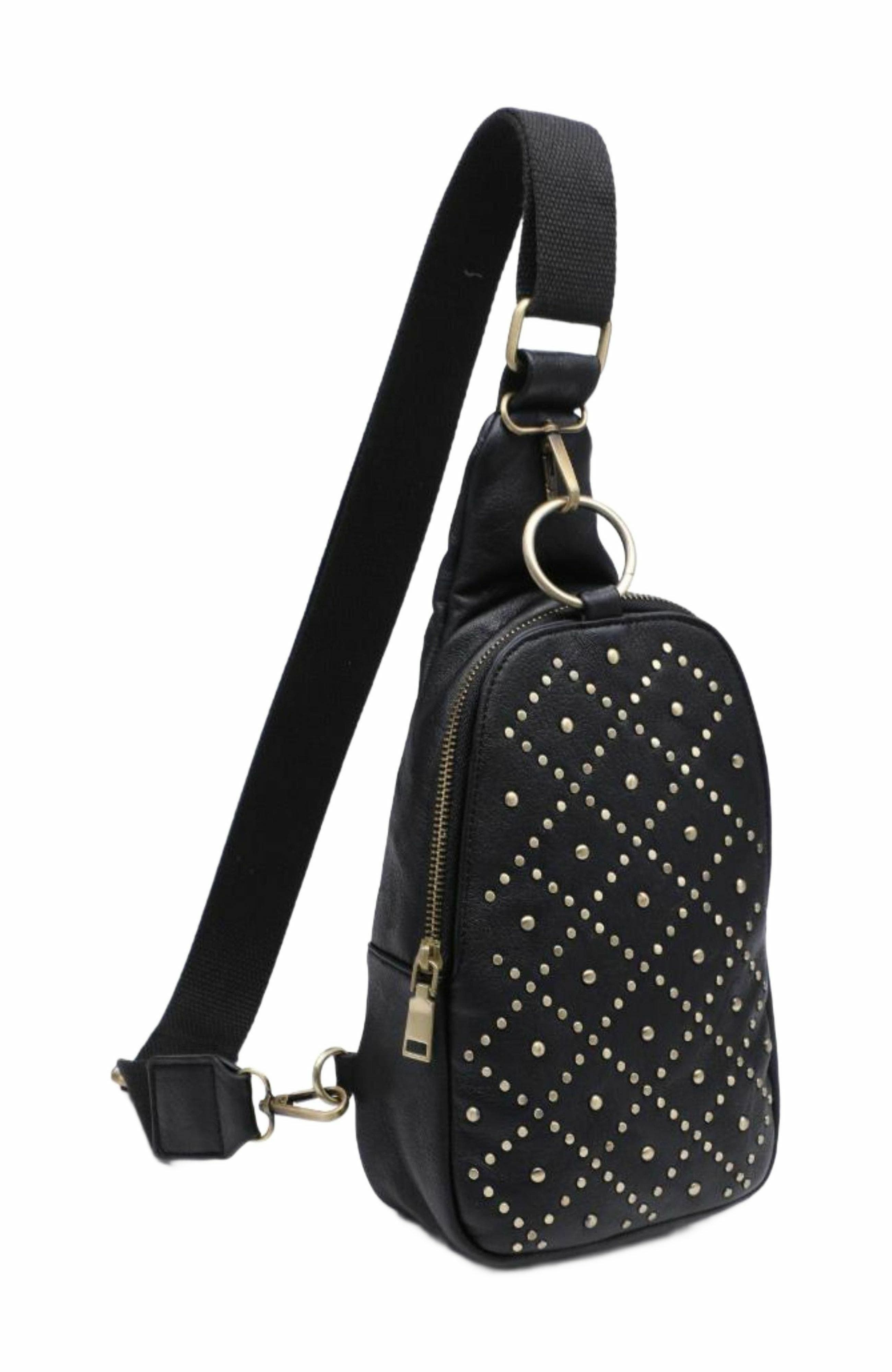 MODA LUXE Regina Studded Sling Backpack, Alternate, color, 
