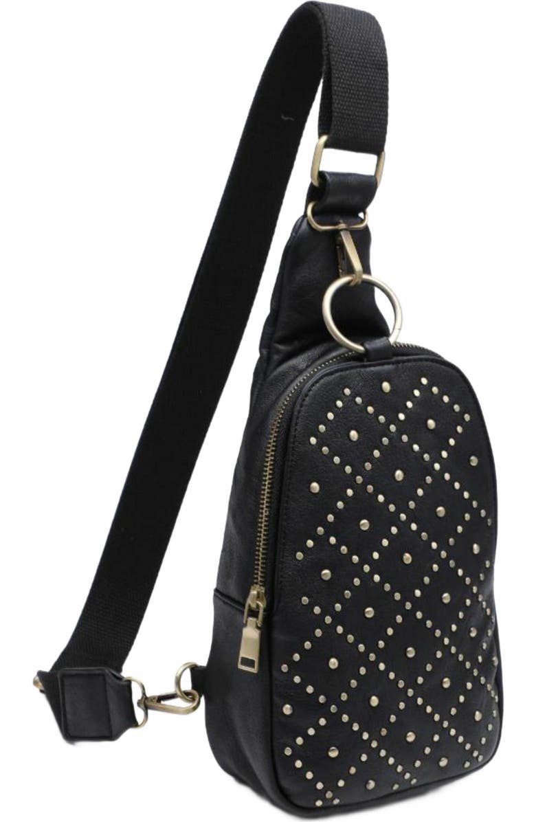 MODA LUXE Regina Studded Sling Backpack, Alternate, color,