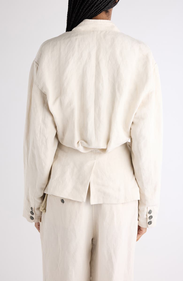 Isabel Marant Soraya Linen & Silk Jacket, Alternate, color, Ecru