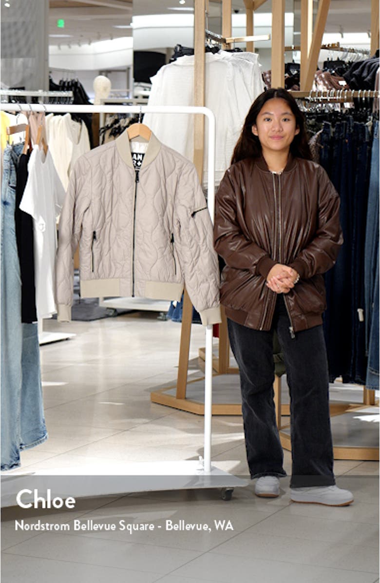 Metro III Water Repellent Quilted Bomber Jacket, sales video thumbnail