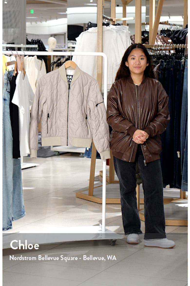 Metro III Water Repellent Quilted Bomber Jacket video