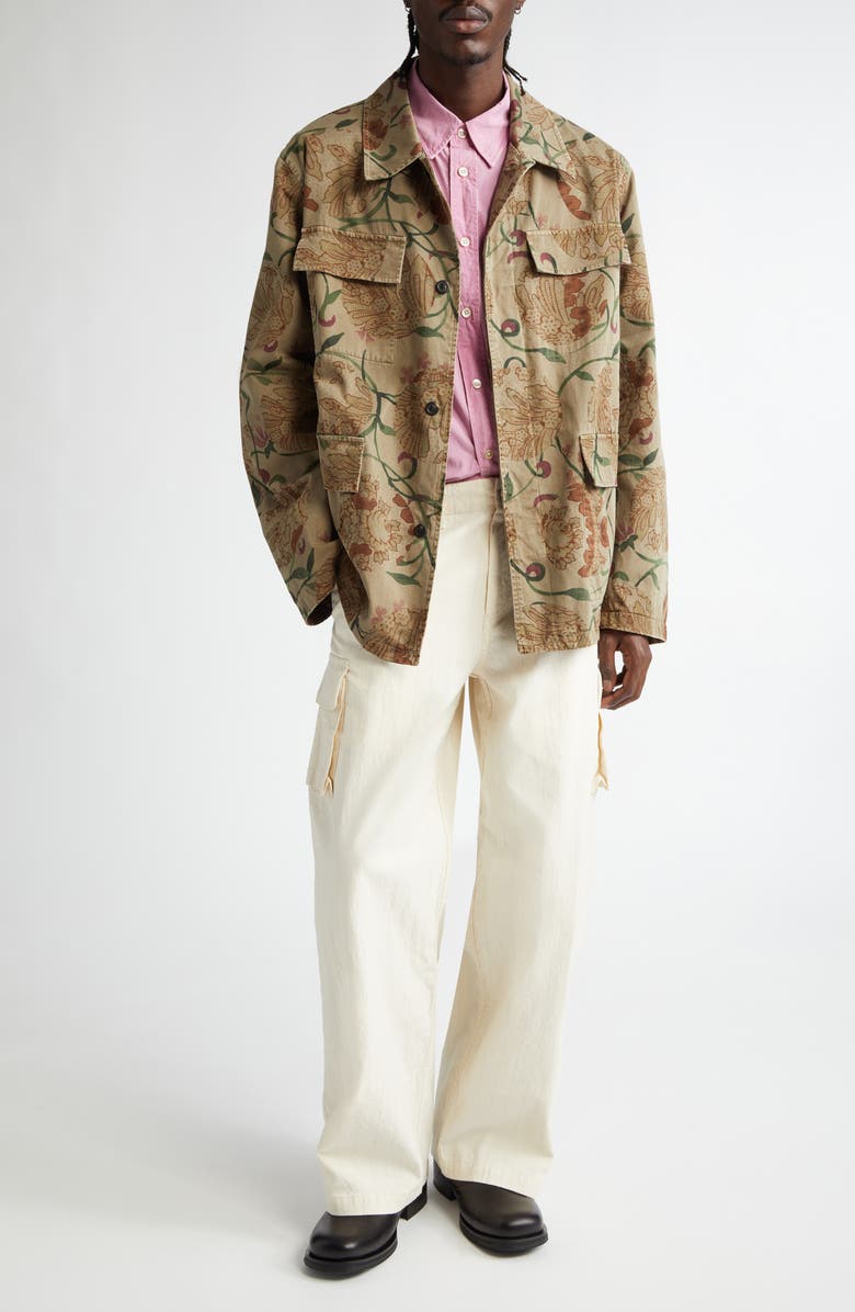 OUR LEGACY Mount Pinstripe Cotton Cargo Pants, Alternate, color,