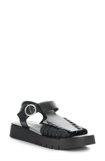 Fly London Platform Sandal In Black