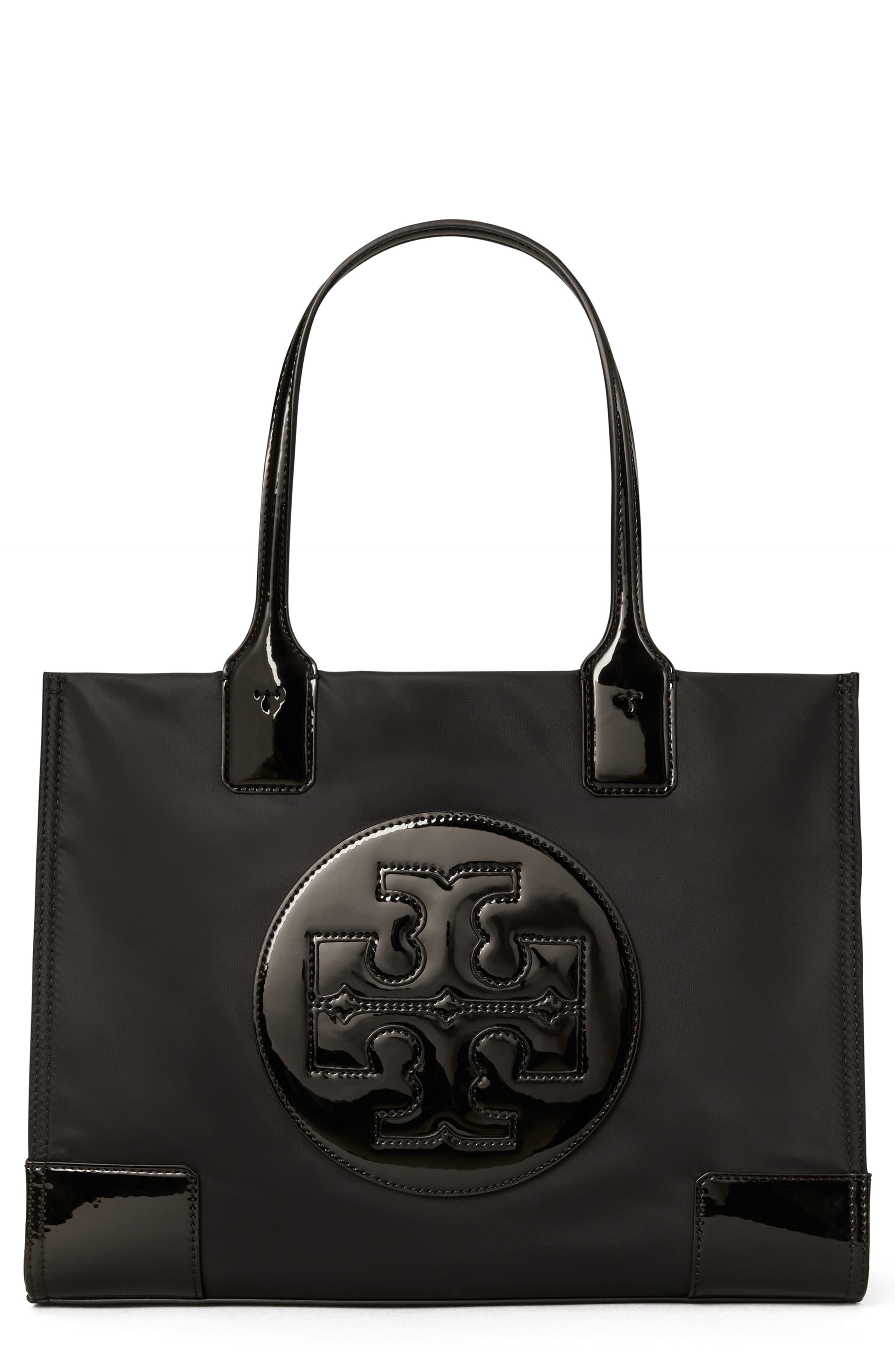 Tory Burch Small Ella Patent Tote Bag, Main, color, 