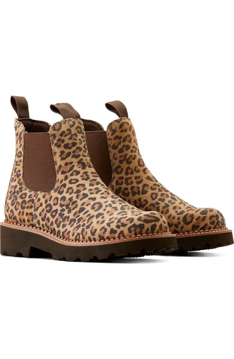 Ariat Fatbaby Western Chelsea Boot, Alternate, color, Cheetah