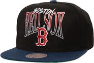 Mitchell & Ness Men's Mitchell & Ness Black Boston Red Sox Rise Up Snapback Hat