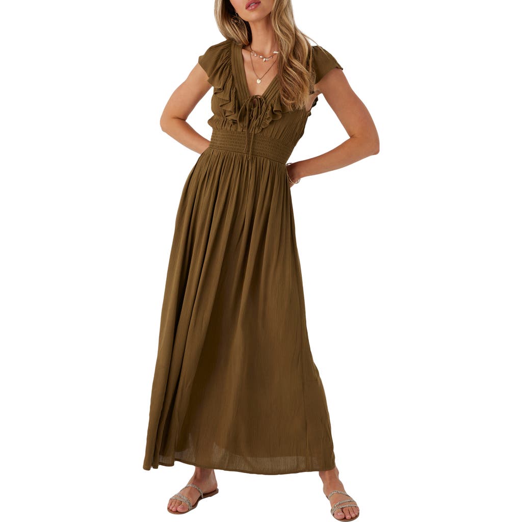 O'neill Nolee Ruffle Maxi Dress