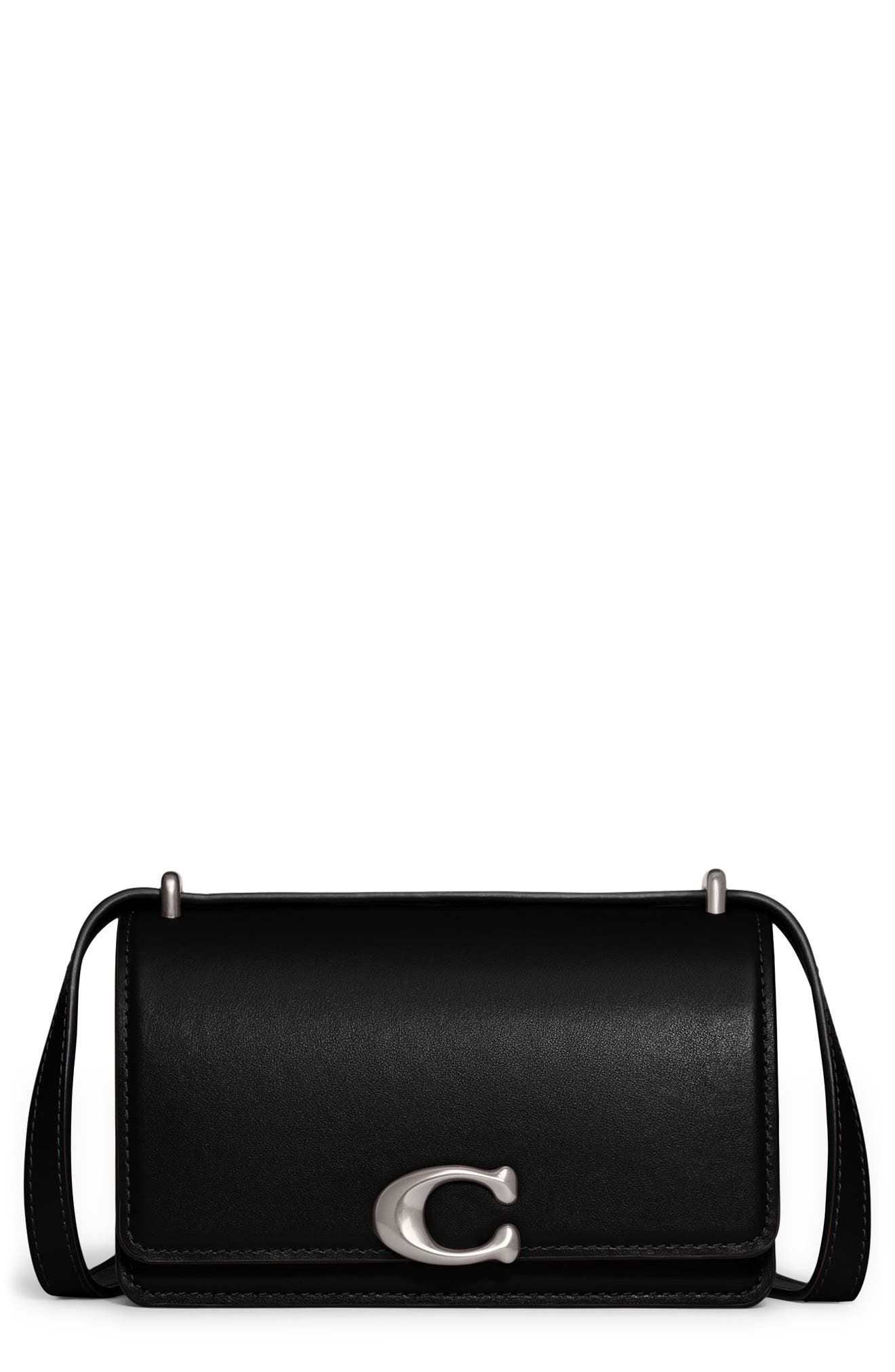 COACH Bandit Leather Crossbody Bag, Main, color, 