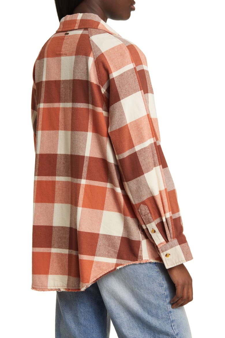 Pacific Dreams Cotton Flannel Shirt, Alternate, color, CINNAMON