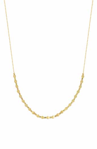 Bony Levy 14K Gold Pyramid Link Necklace