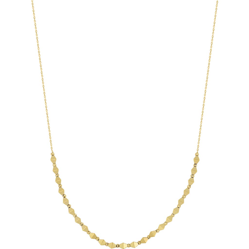 Bony Levy 14k Gold Pyramid Link Necklace In Gold