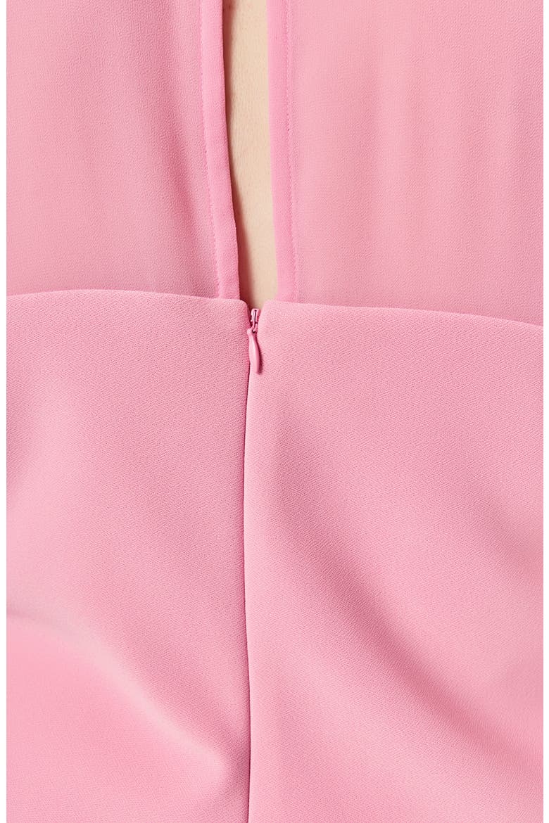Mixed Media Minidress, Alternate, color, PINK