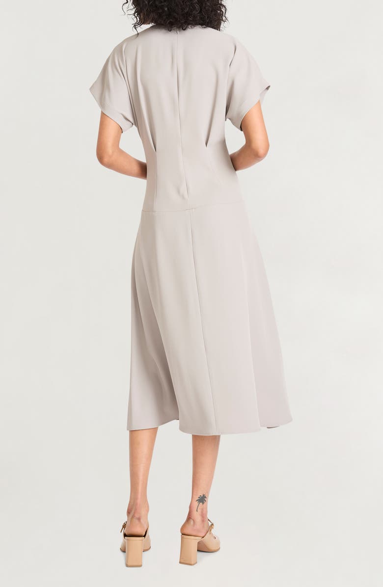 Luxely Fit & Flare Midi Dress, Alternate, color, Mourning Dove