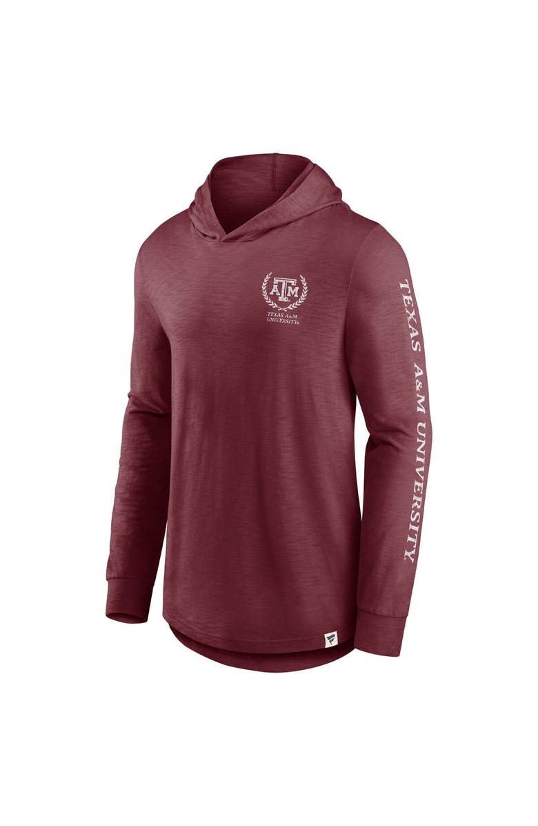 FANATICS Men's Fanatics Branded Maroon Texas A&M Aggies Photo Finish Hoodie Long Sleeve T-Shirt, Alternate, color, 