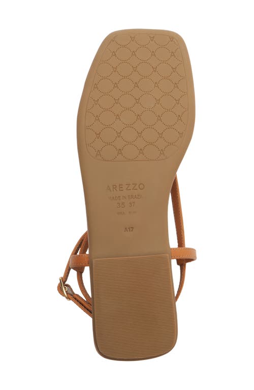 Arezzo Zuri Ankle Strap Sandal In Jungle Nut
