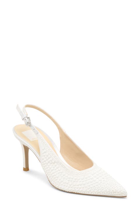 Elasi Pearl Pointed Toe Slingback Pump (Women)