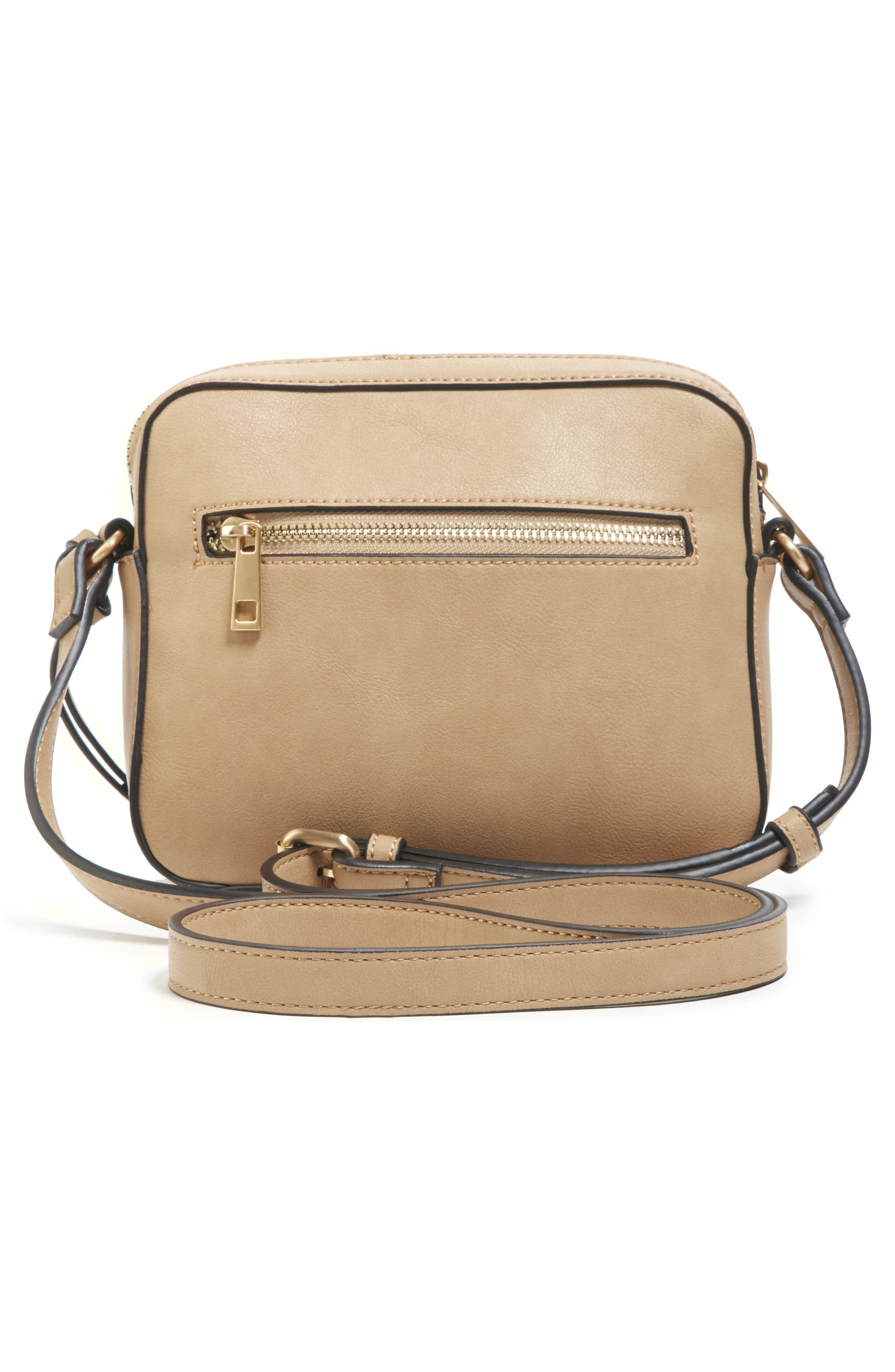 Sole Society Faux Leather Camera Crossbody Bag, Alternate, color, 