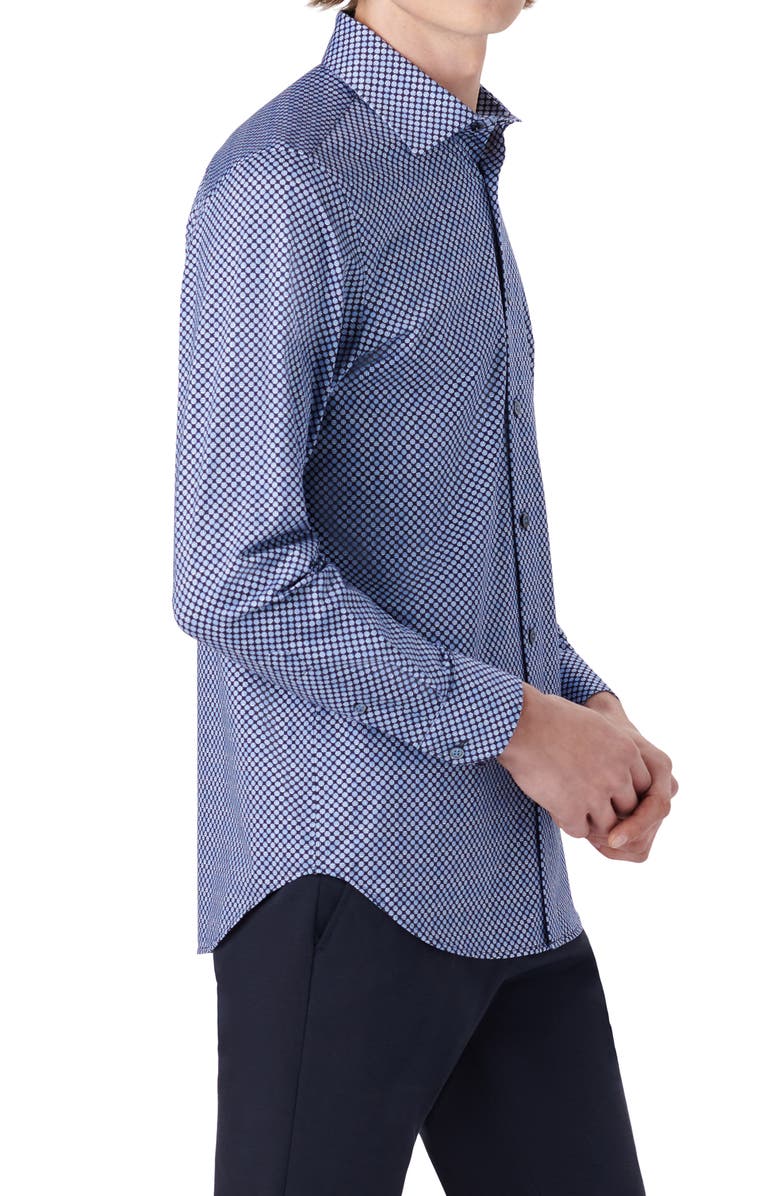 Bugatchi OoohCotton<sup>®</sup> Microdot Button-Up Shirt, Alternate, color, 