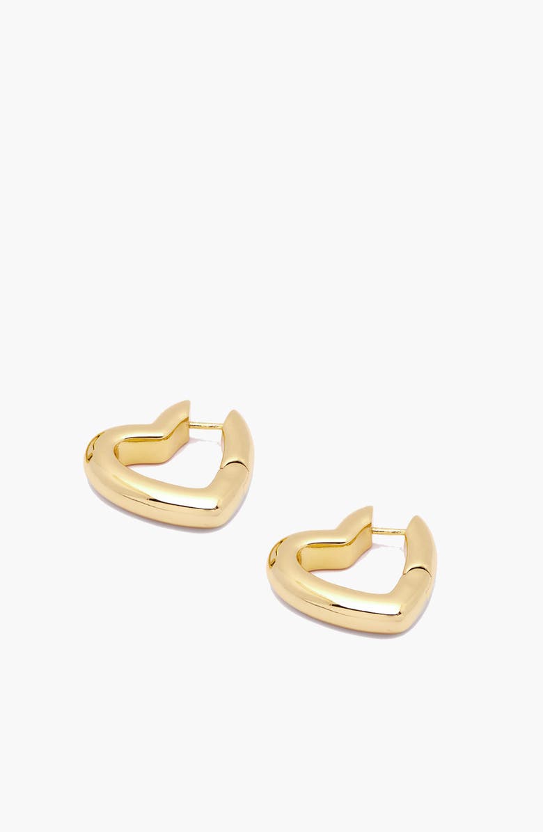 YOJ Loff Heart Hoop Earrings, Main, color, Gold