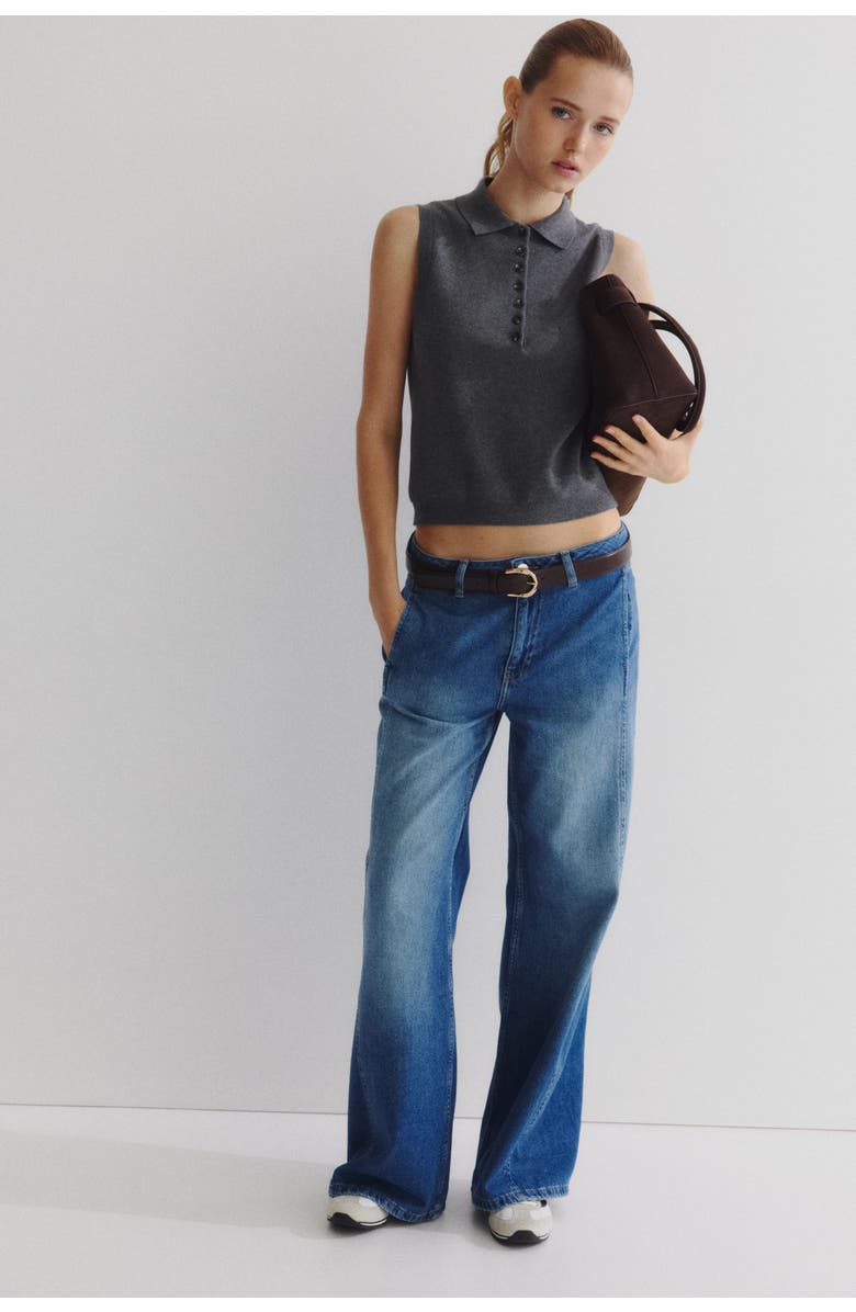 H&M Wide Regular Jeans, Main, color, Denim Blue