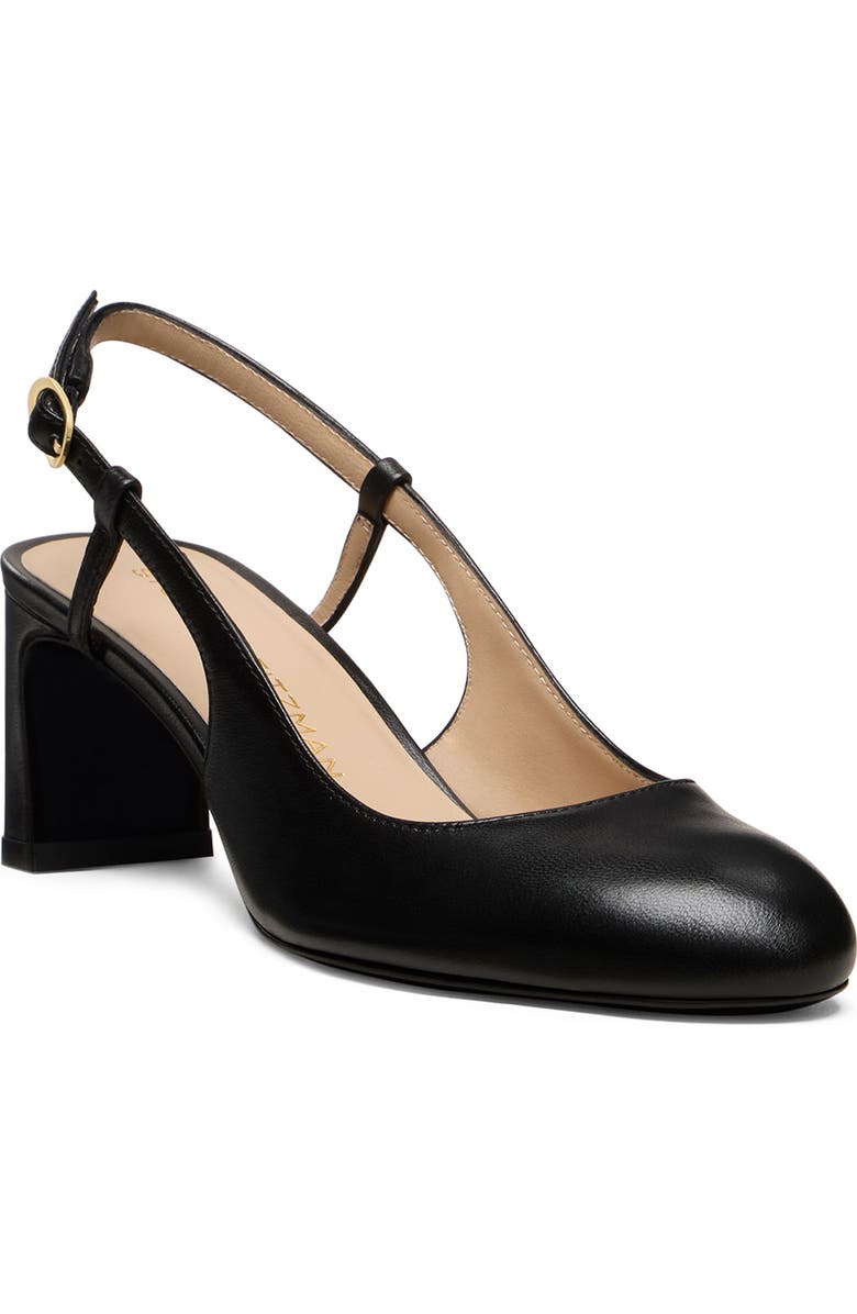 Stuart Weitzman Babette Slingback Pump, Main, color, Black