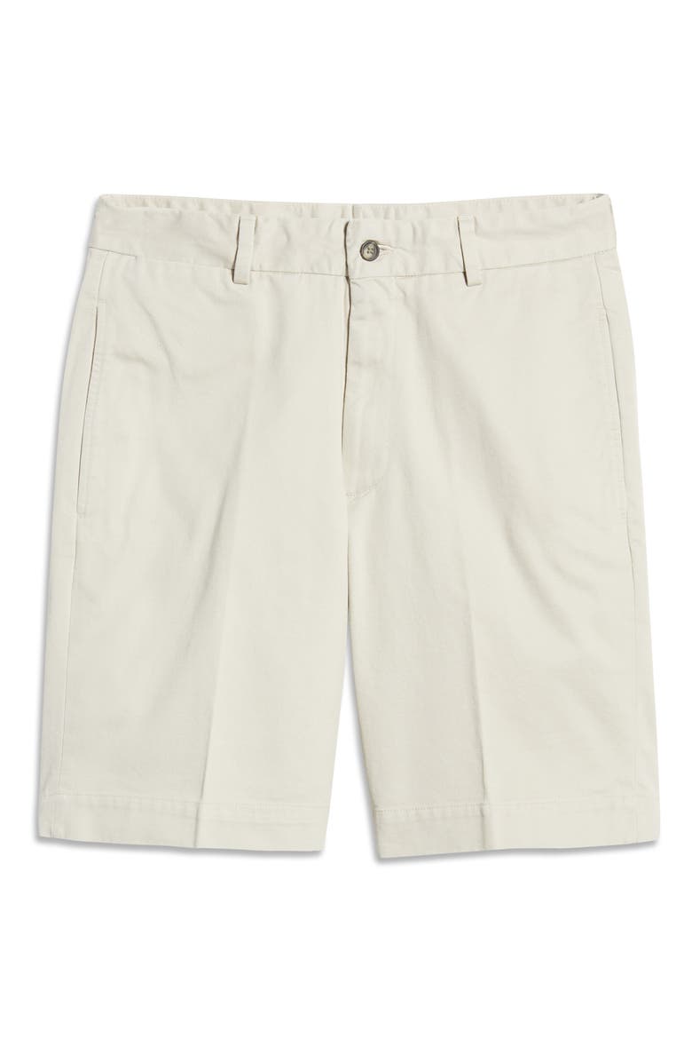 Berle Charleston Khakis Flat Front Chino Shorts, Alternate, color, Stone