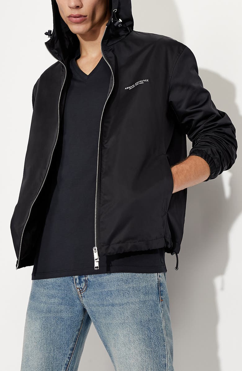 Armani Exchange Navy V-Neck T-Shirt, Alternate, color,