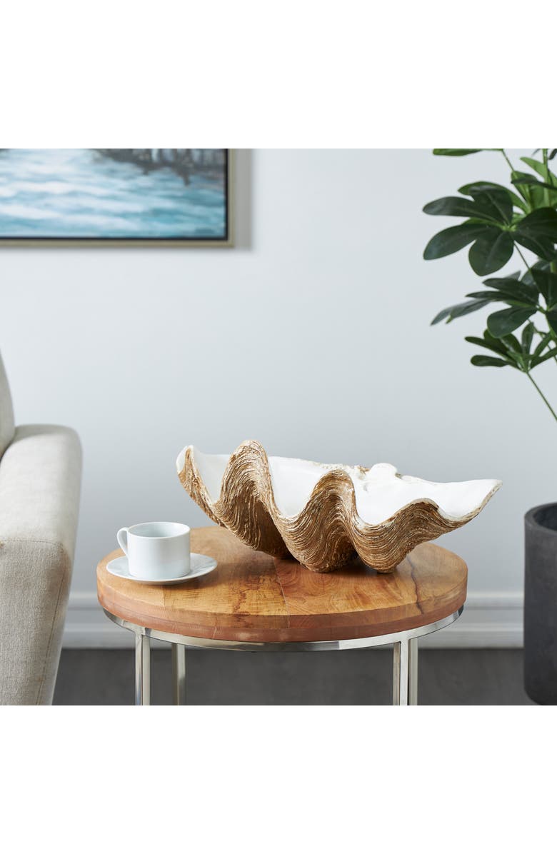 GINGER BIRCH STUDIO White Decorative Bowl, Alternate, color, White